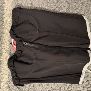 Edikted Black and Gray Crop Top